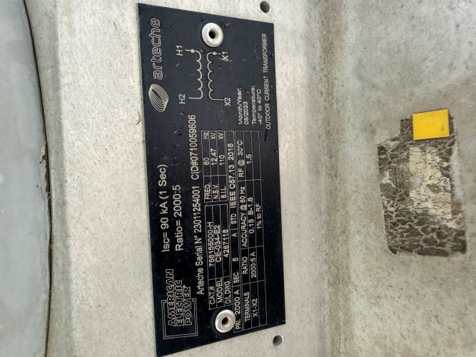 Lot of Three (3) 12.47KV Instrument Transformers (0710059606) - Image 5